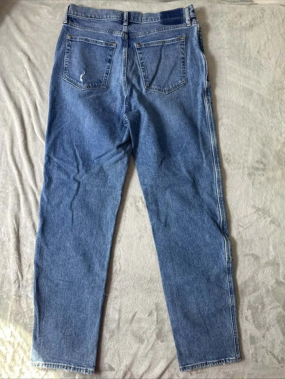 Abercrombie & Fitch The Dad High Rise Carpenter Jeans Women’s Size 31 12L Long